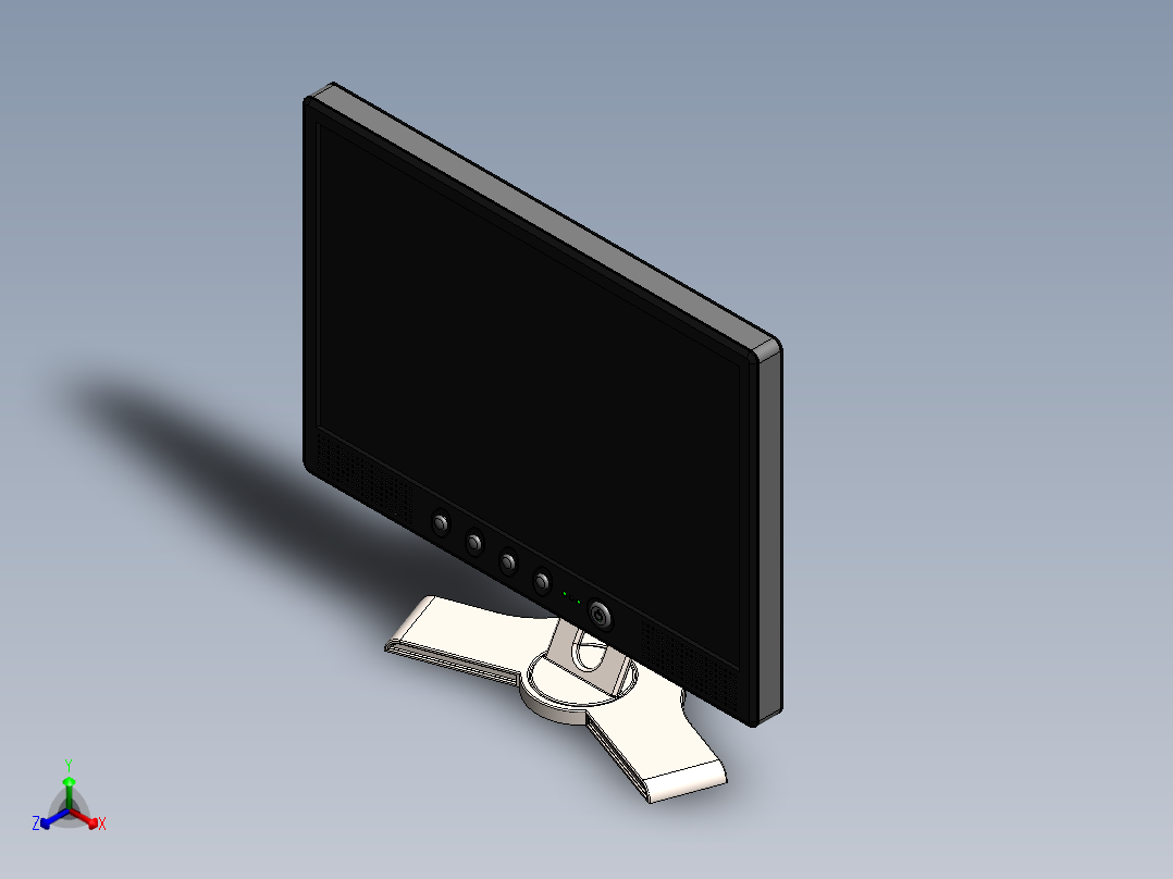 显示器、显示屏(23)正等轴测图