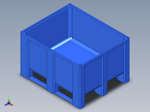 周转箱、箱子(6)正等轴测缩略图