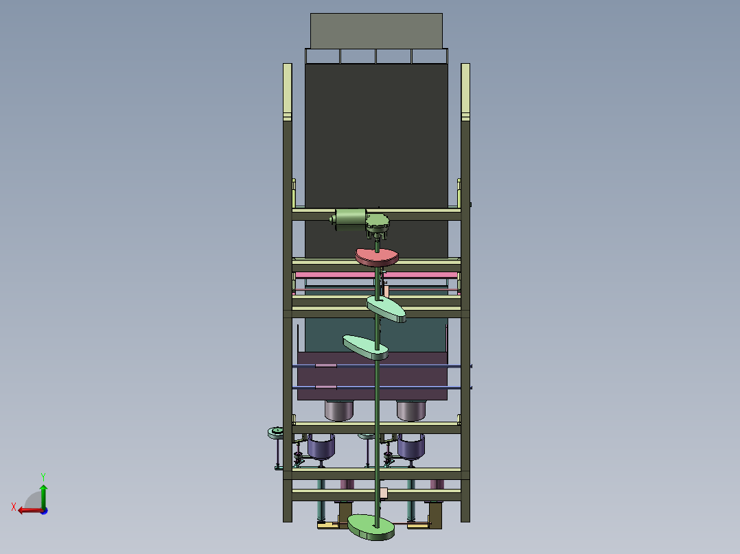 FL-4160 粮食种子分级筛选机后视图
