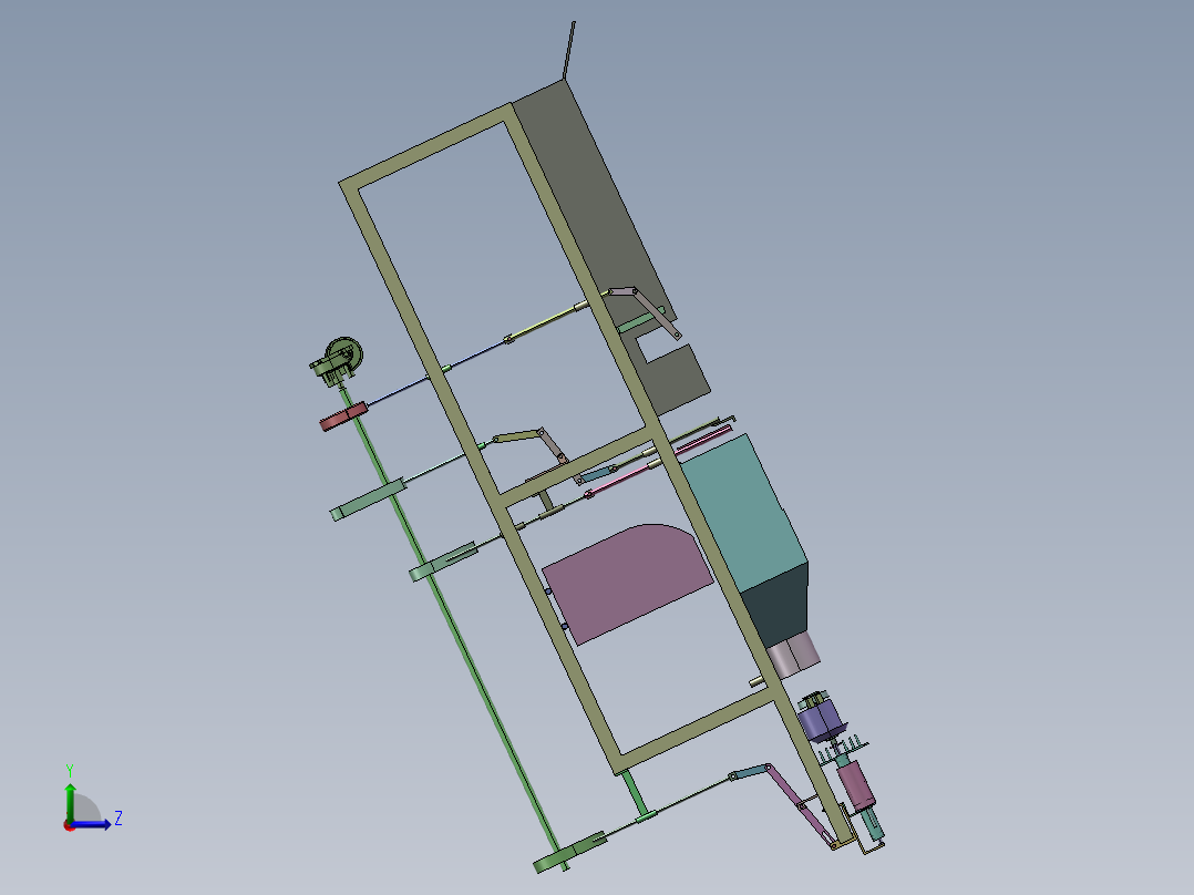 FL-4160 粮食种子分级筛选机左视图