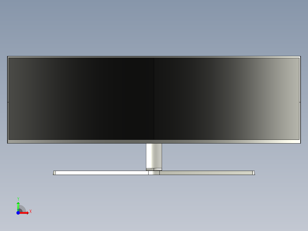 显示器、显示屏(26)前视图