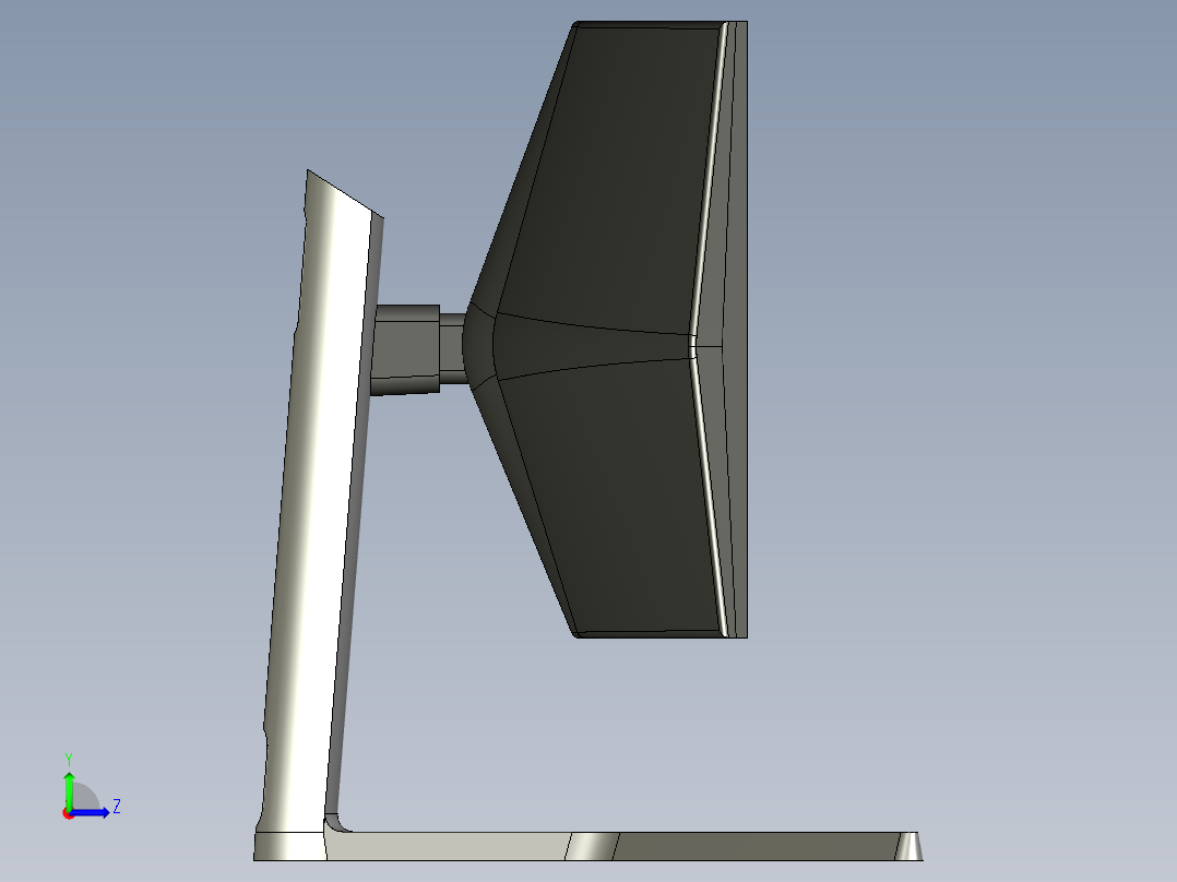 显示器、显示屏(26)左视图