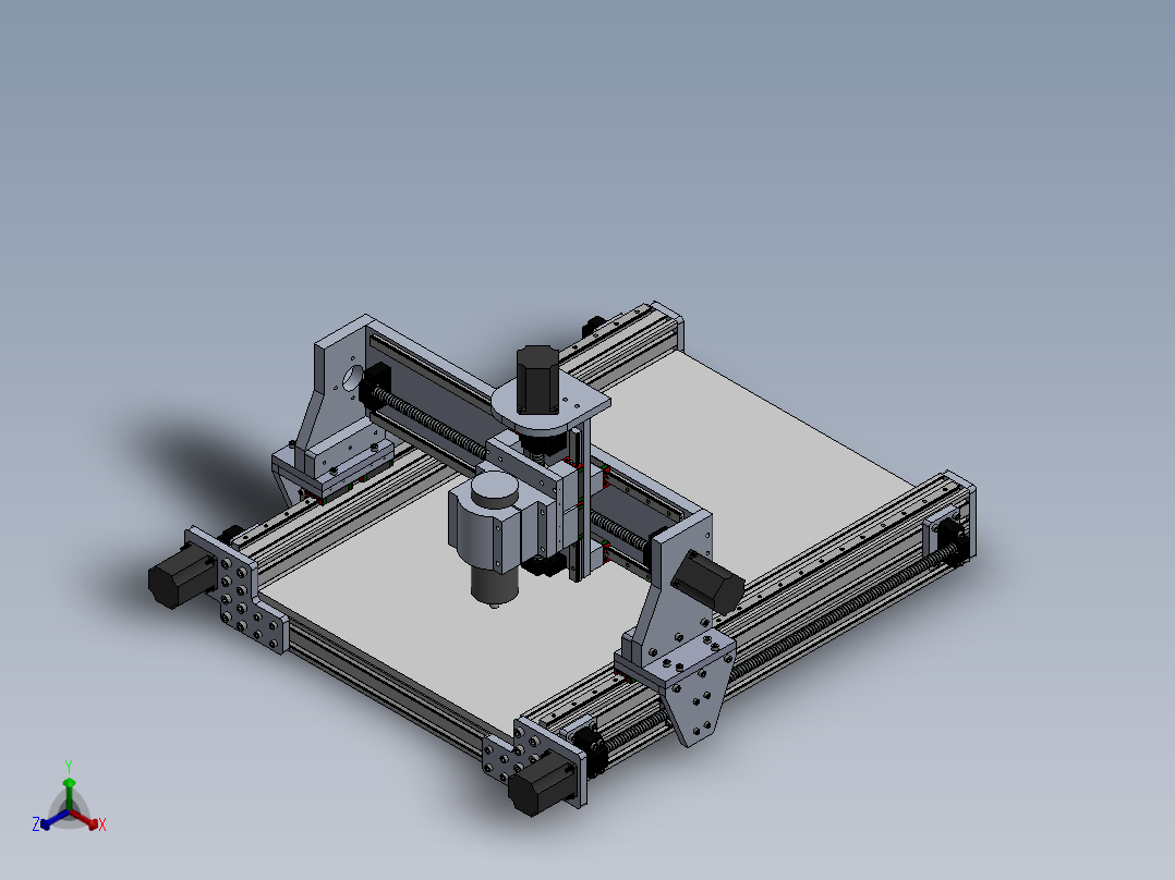 v2雕刻机正等轴测图