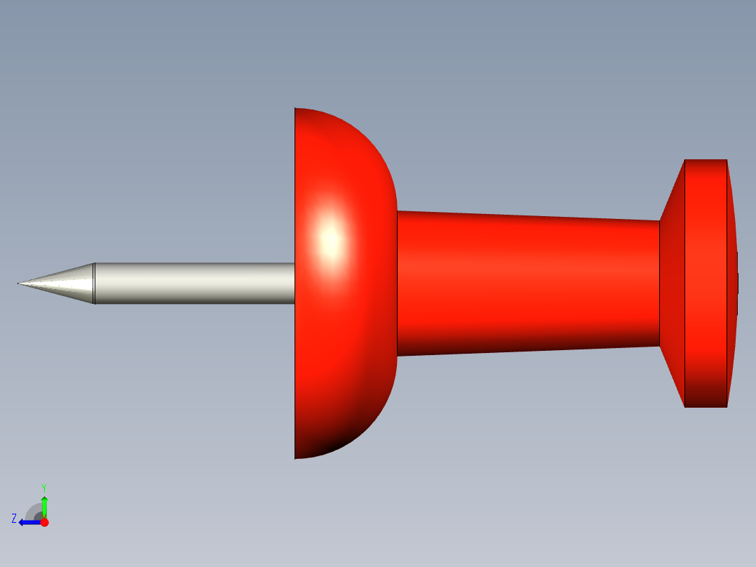B2005201-红色图钉右视图