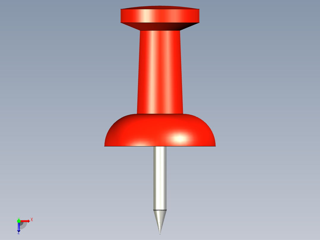 B2005201-红色图钉俯视图