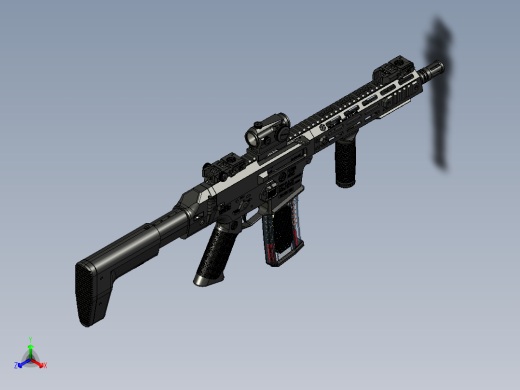 手枪左轮冲锋枪老式狙击步枪设计3D图纸wz-2022-carbine short STP