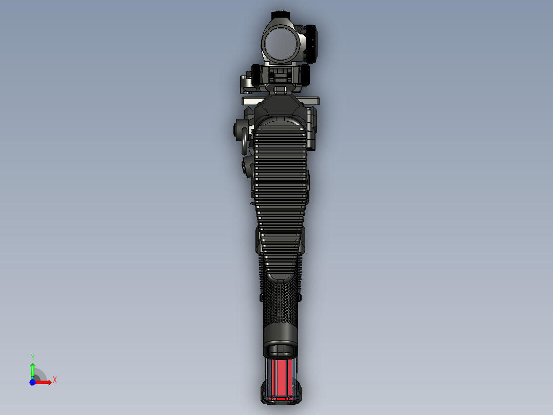 手枪左轮冲锋枪老式狙击步枪设计3D图纸wz-2022-carbine short STP前视图