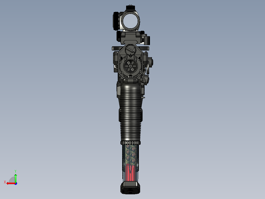 手枪左轮冲锋枪老式狙击步枪设计3D图纸wz-2022-carbine short STP后视图