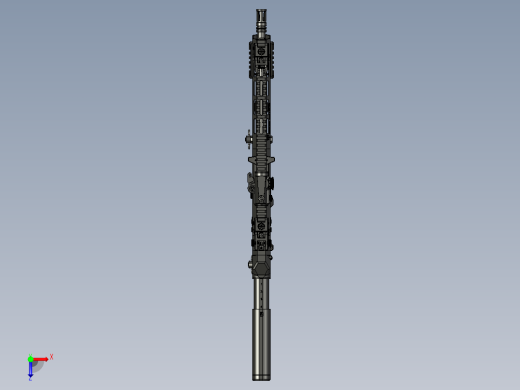 手枪左轮冲锋枪老式狙击步枪设计3D图纸wz-2022-carbine short STP俯视缩略图