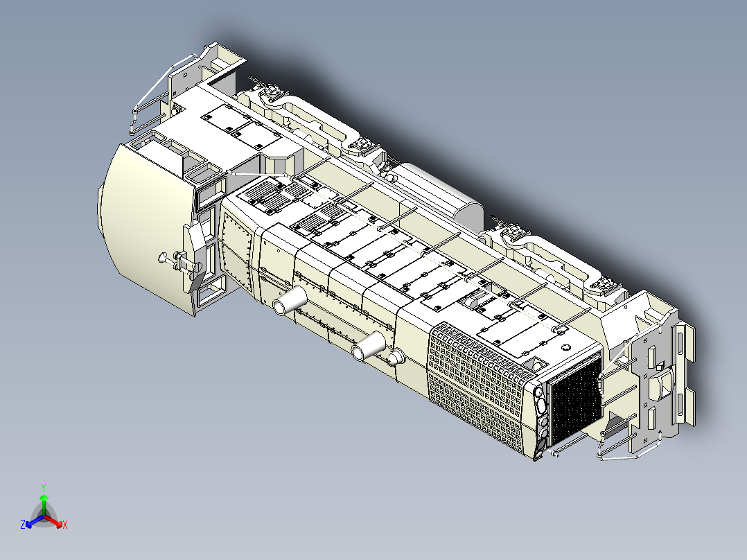 火车机车列车openrailway-emd-sw1500-1-32-locomotive-模型格式为 stp stl