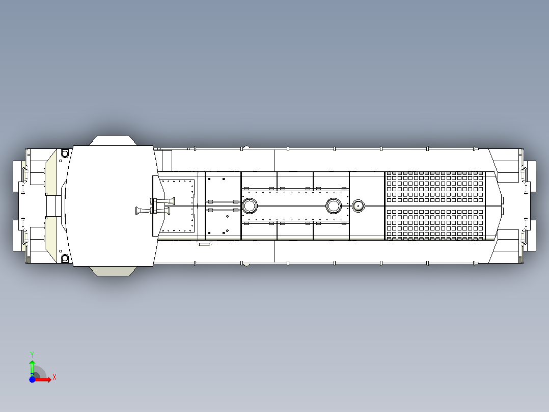 火车机车列车openrailway-emd-sw1500-1-32-locomotive-模型格式为 stp stl前视图