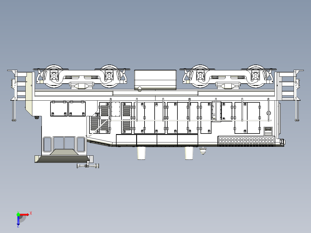 火车机车列车openrailway-emd-sw1500-1-32-locomotive-模型格式为 stp stl俯视图