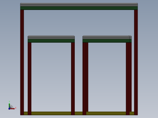 户外吧台和凳子前视缩略图