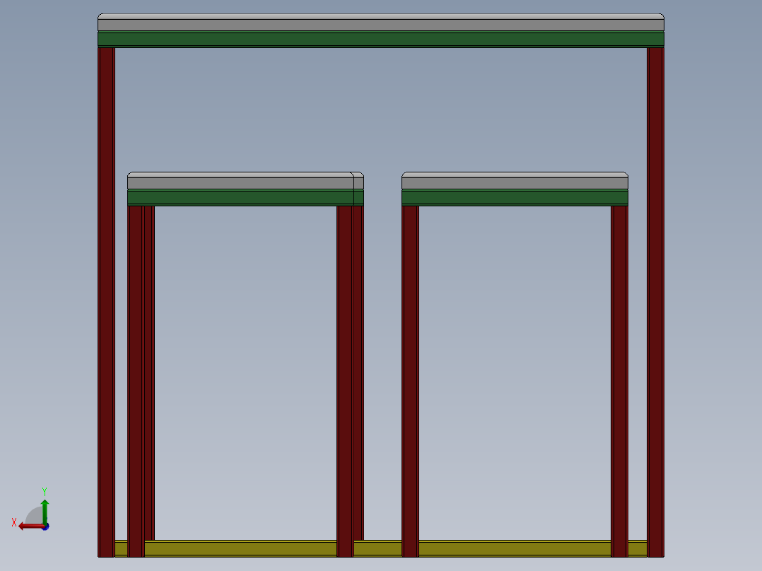 户外吧台和凳子后视图