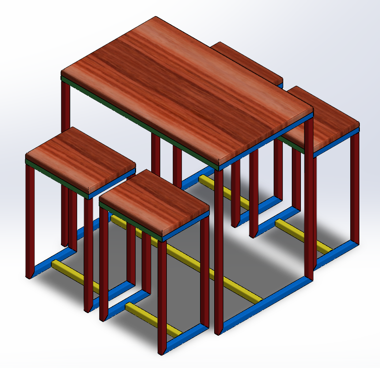 户外吧台和凳子