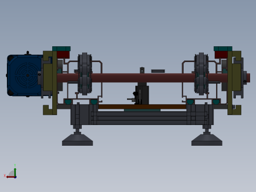 工业3D模型多工位输送机  sw16后视缩略图