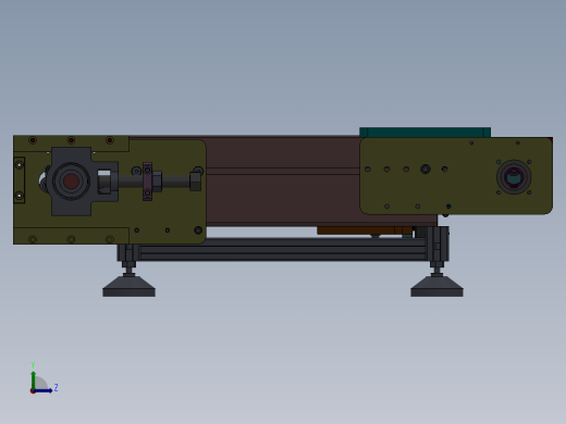 工业3D模型多工位输送机  sw16左视缩略图