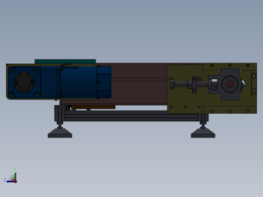工业3D模型多工位输送机  sw16右视缩略图