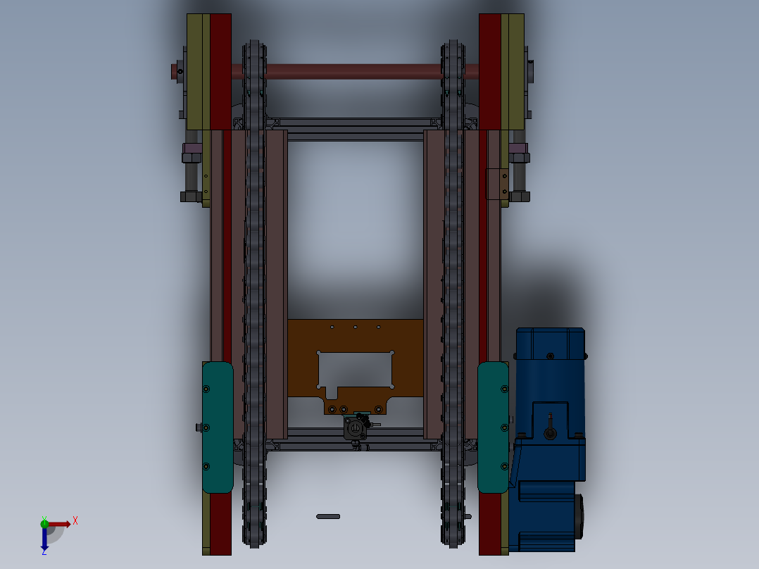 工业3D模型多工位输送机  sw16俯视图