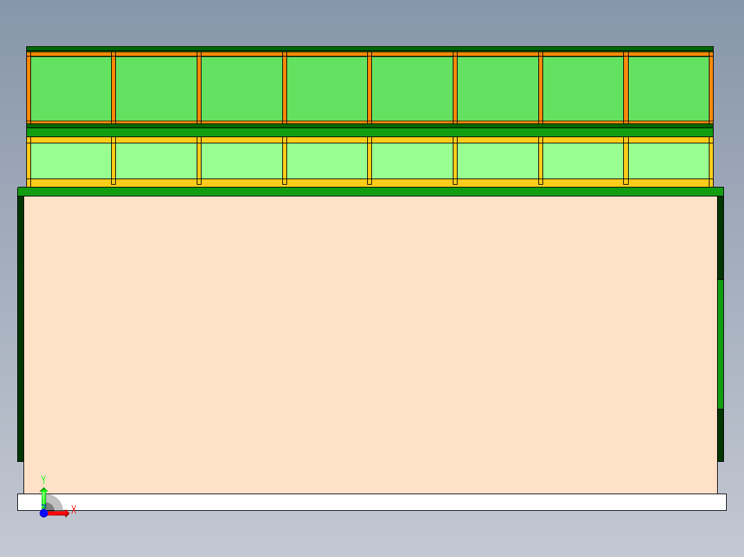 温室大棚前视图