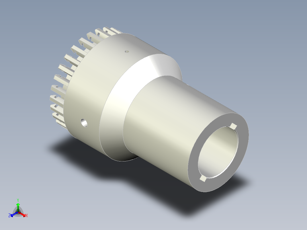 齿轮联轴器正等轴测图