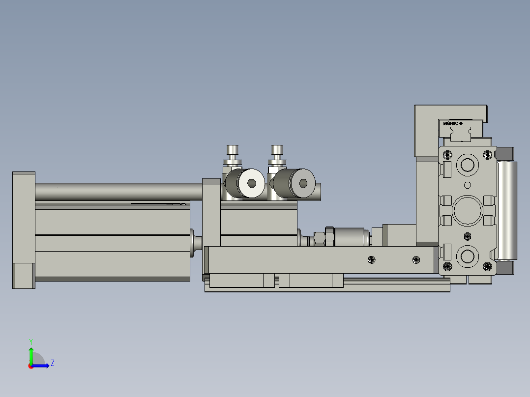 F01AE00111-A200-16推耳膜对称组件-01左视图