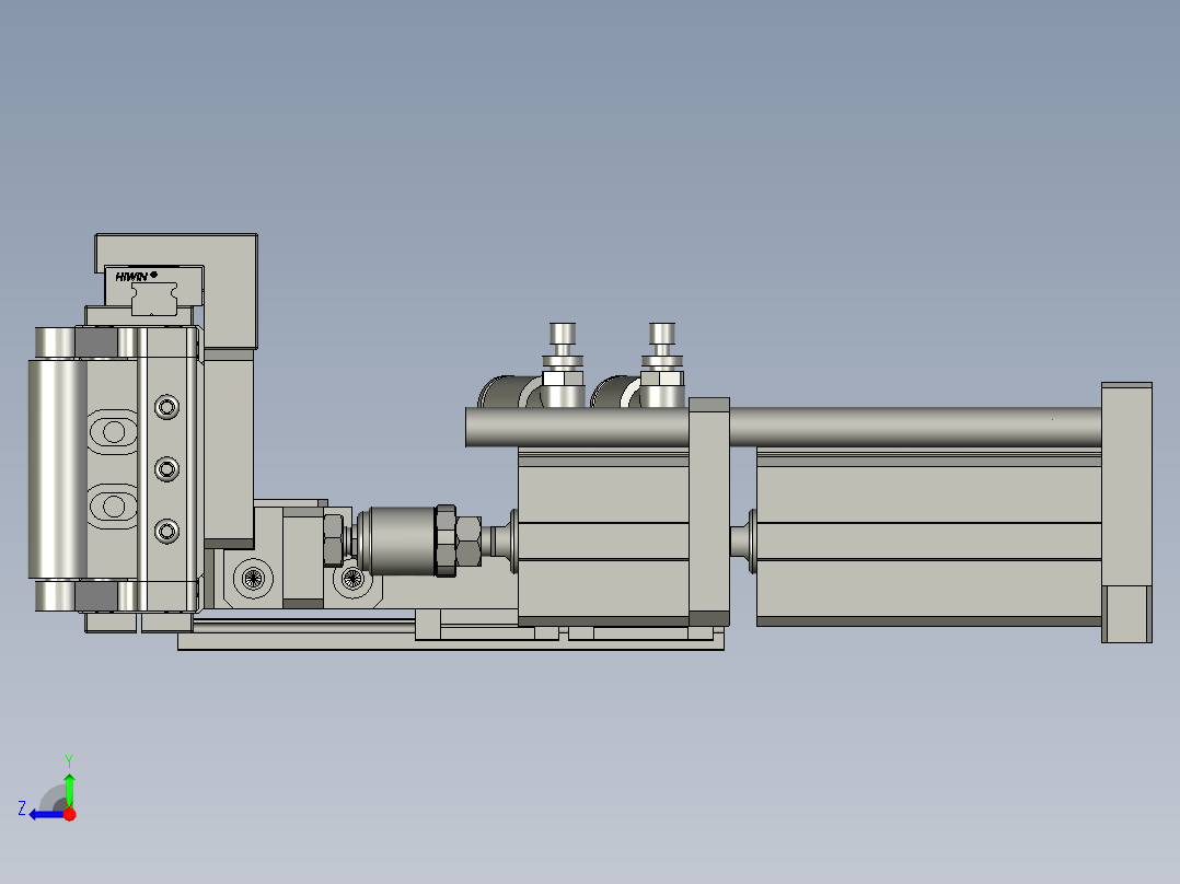 F01AE00111-A200-16推耳膜对称组件-01右视图