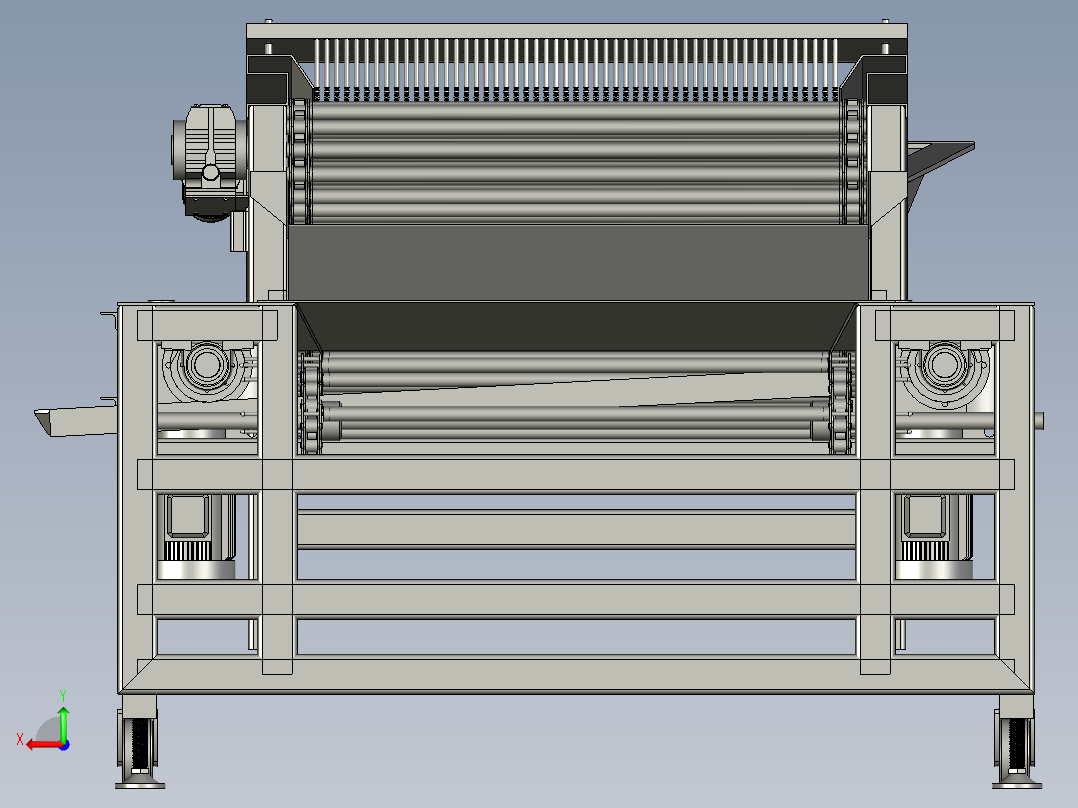 全自动选果机柑桔分级机后视图