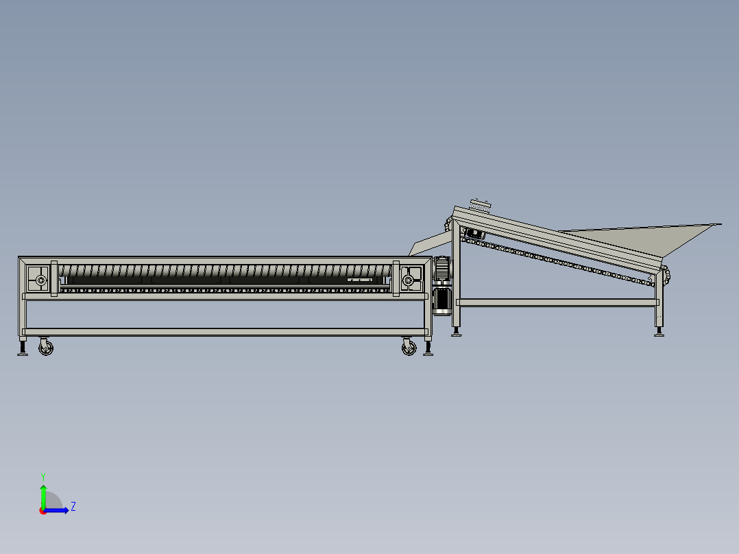 全自动选果机柑桔分级机左视图