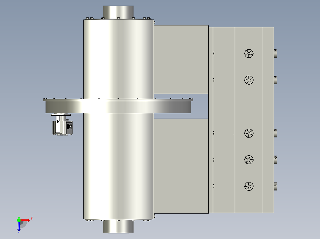 液压轴向柱塞泵俯视图