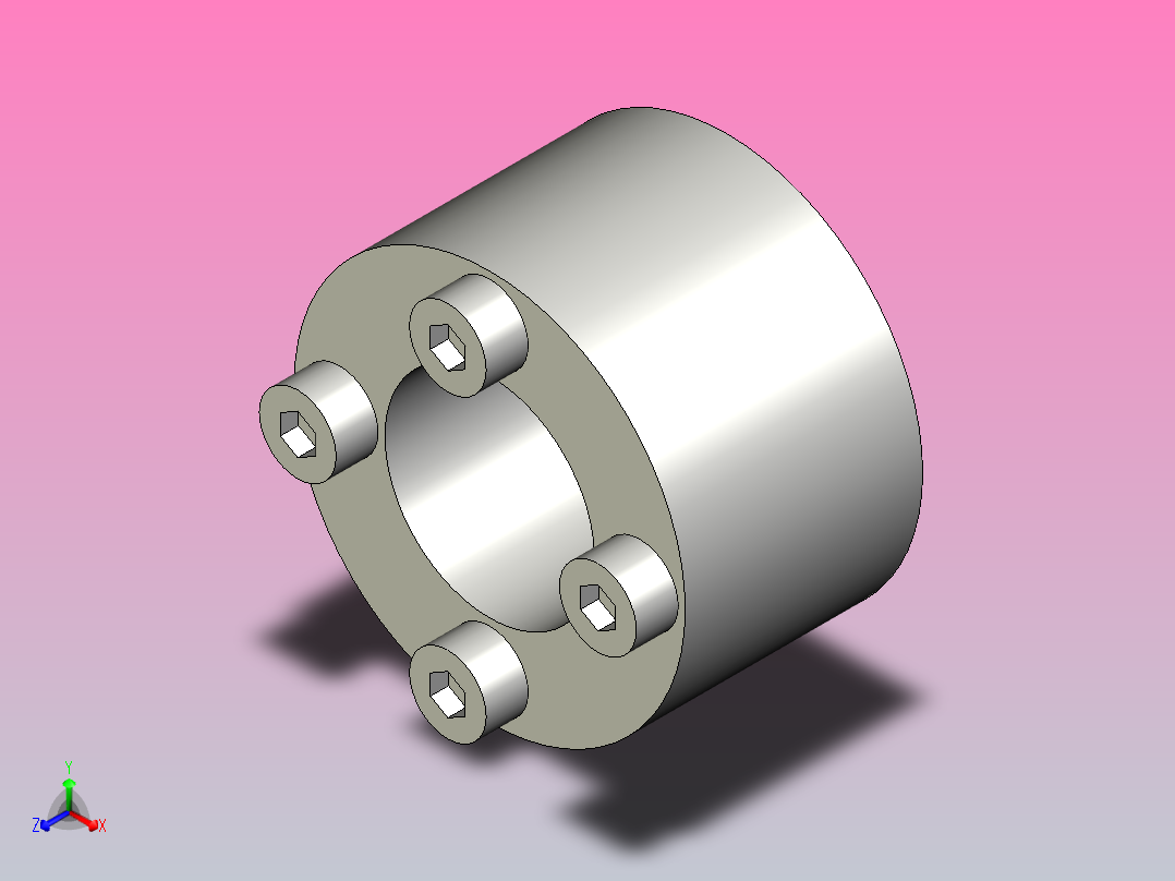 紧凑型胀紧套[EDK-15-28]正等轴测图
