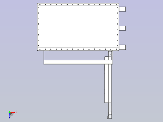 变压器质检用工具车三维模型俯视缩略图