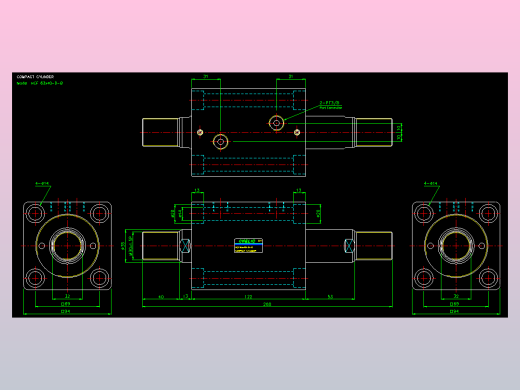 薄型气缸转角下压缸2D-HCF63x40-D-B