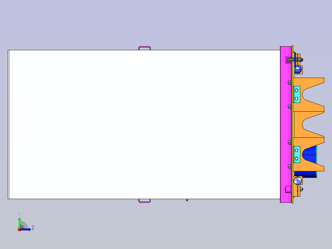 电镀钝化浴左视图