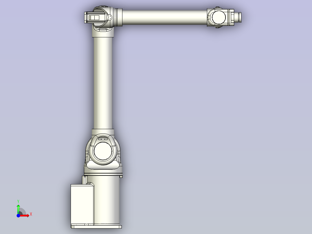 华数机器人HSR-BR606简化模型前视图