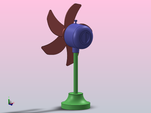 solidworks中的电风扇