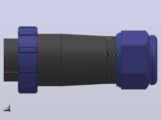 SP2110P[SP2110P-4]航空插头，多芯接头，连接器右视缩略图
