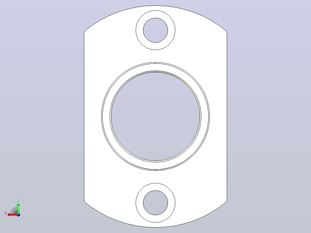 带扣环型简易型带座轴承[BHBCB608ZZ-NAZ]后视图
