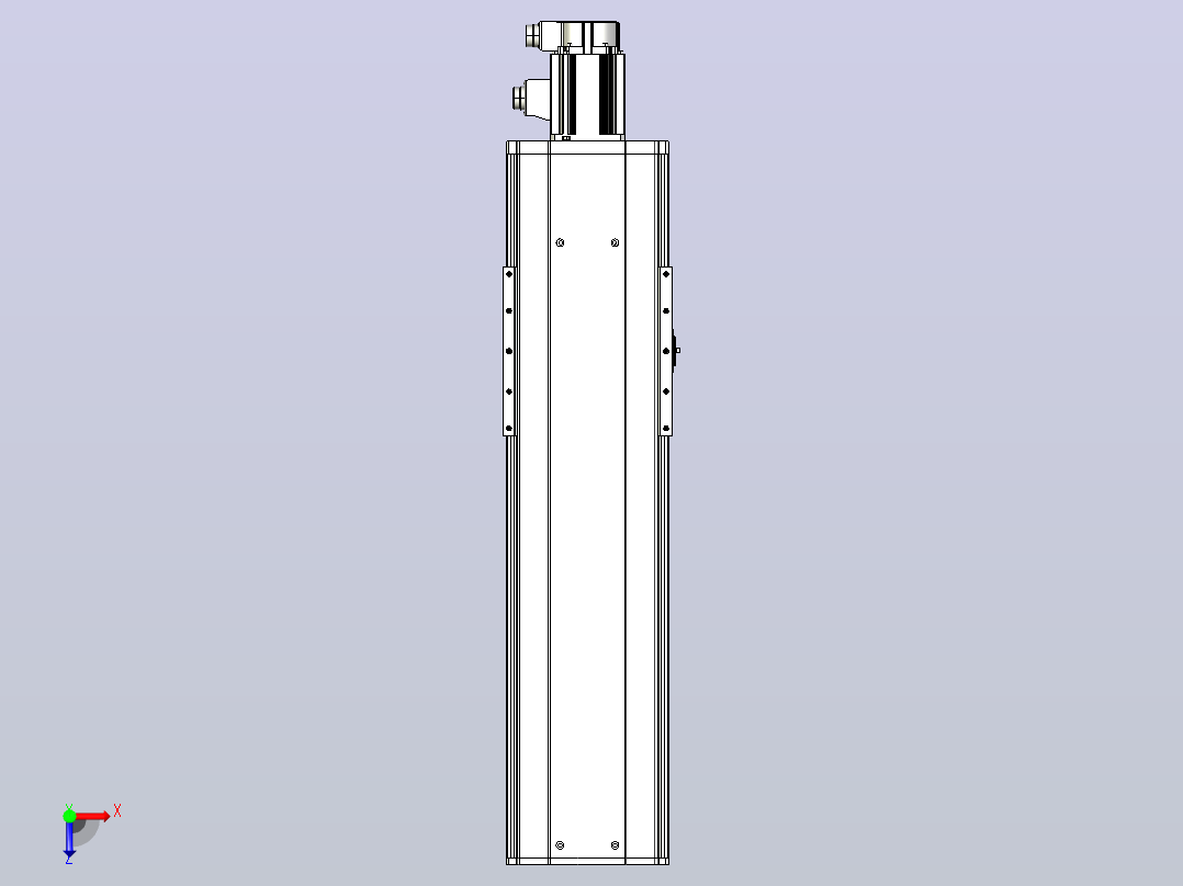 日规模组半封闭丝杆TPA-HNR-220D-3210C-L500-M-Y-P1K-N3俯视图