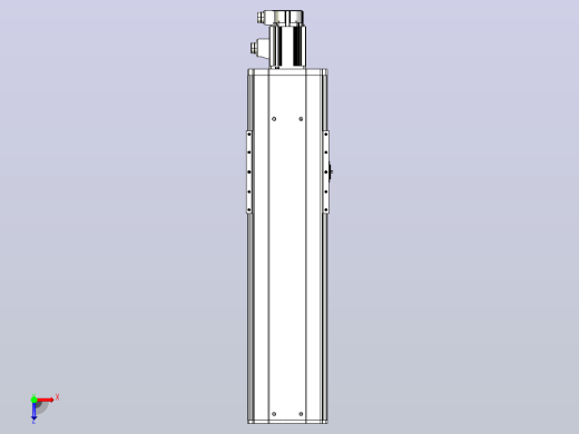 日规模组半封闭丝杆TPA-HNR-220D-3210C-L500-M-Y-P1K-N3俯视缩略图