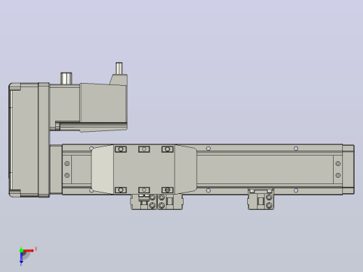 GTH4-L#-100-BR-M05-C3 GTH4内嵌式螺杆滑台 电机右折 TOYO滑台俯视缩略图