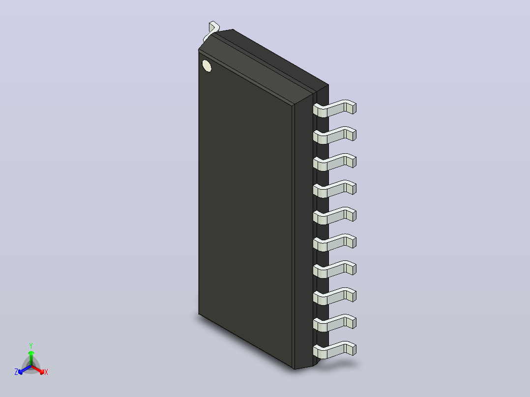 106x SOIC 封装（小外形集成电路）SOIC127P780X200-20N主视图