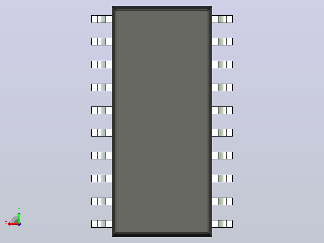 106x SOIC 封装（小外形集成电路）SOIC127P780X200-20N后视图