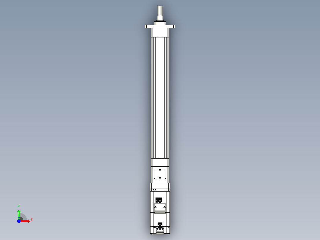 轻载电动缸TPA-ESR40-1210C-L250-M-FA-W-P40-C3前视图
