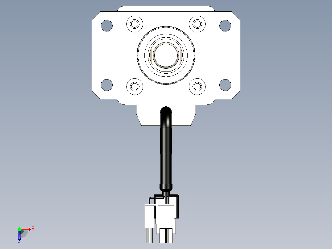 轻载电动缸TPA-ESR40-1210C-L250-M-FA-W-P40-C3俯视图