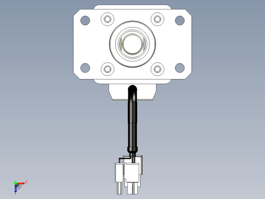 轻载电动缸TPA-ESR40-1210C-L250-M-FA-W-P40-C3俯视缩略图
