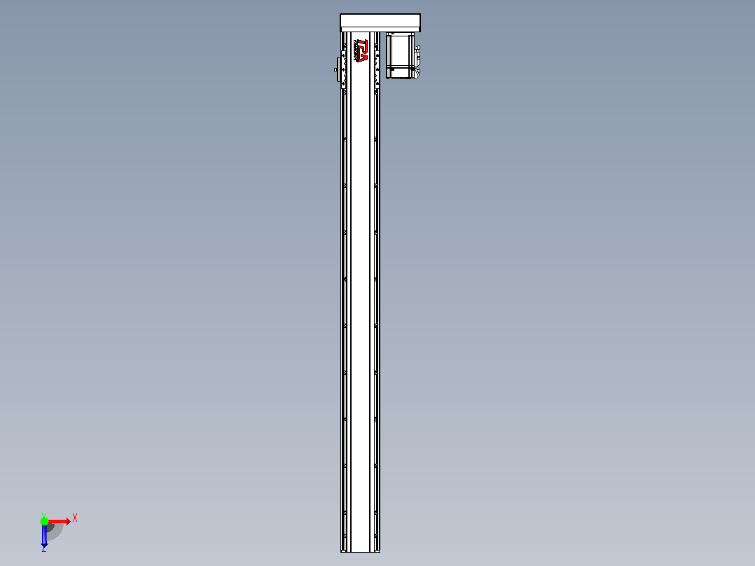 日规模组半封闭丝杆TPA-HNR-85D-1610-C-L950-ML-C-P20-N3俯视图