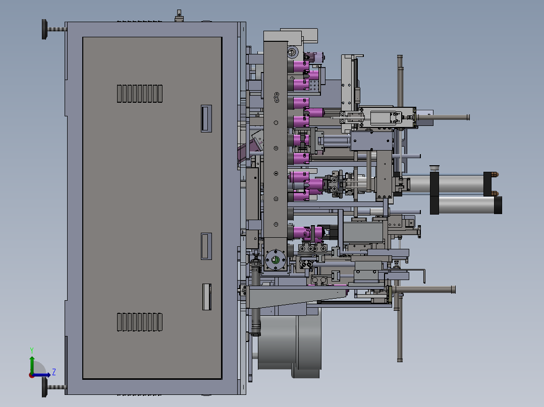 直流电机组装线左视图