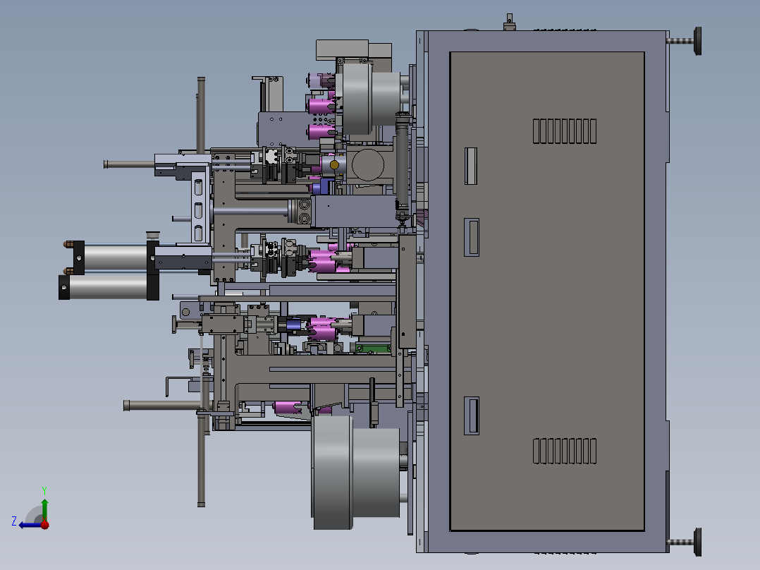 直流电机组装线右视图