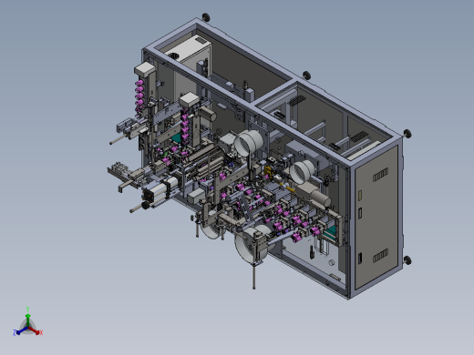 直流电机组装线正等轴测缩略图